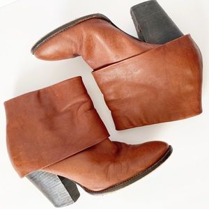 Vince Camuto Fold Top Pull On Booties - Sz 9